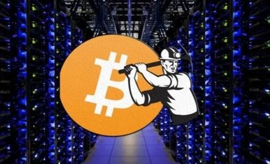 A Filecoin mining farm showcasing rows of servers dedicated to storage.