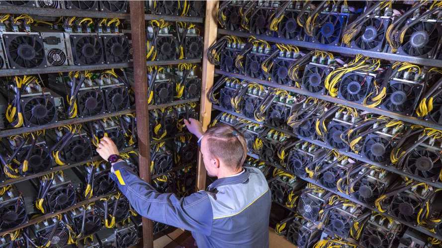 High-performance mining rig operating within South Korean crypto mining farm