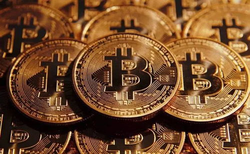 Bitcoin symbol glowing over futuristic data network backdrop